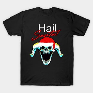 Hail Santa Claus Skull funny Christmas T-Shirt